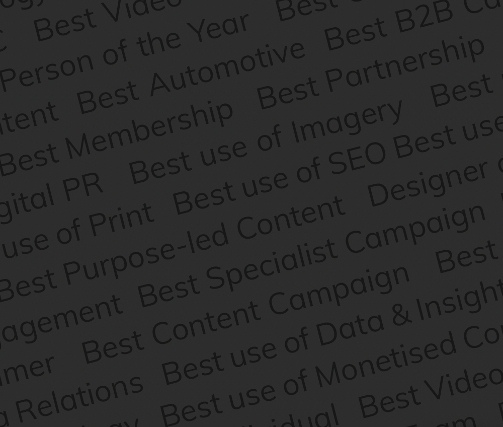content awards shortlist categories